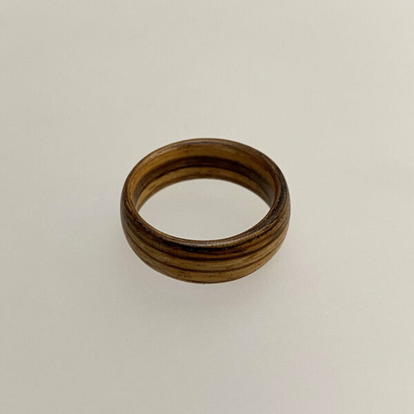 Zebrano ring (maat 17.9) - Afbeelding 3