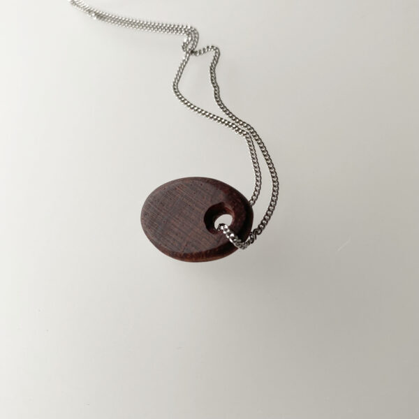 Notenhout witches' stone zilver - Afbeelding 3