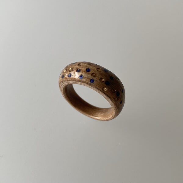 Kersenhouten ring (maat 17)