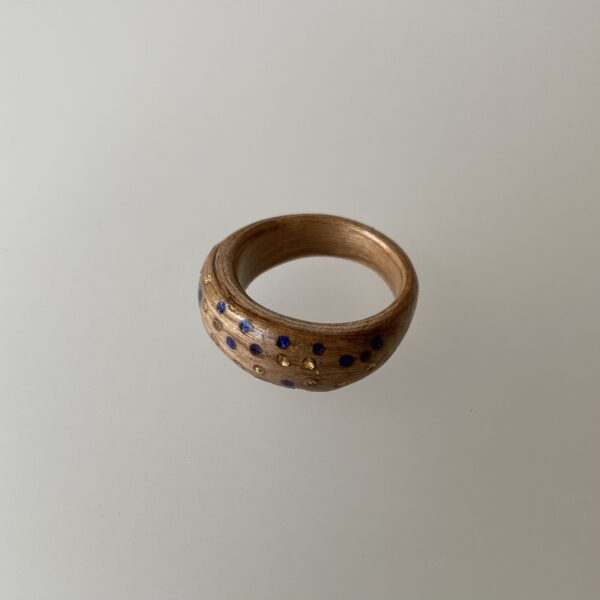 Kersenhouten ring (maat 17) - Afbeelding 4