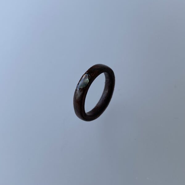 Notenhouten ring (maat 14.5) - Afbeelding 4